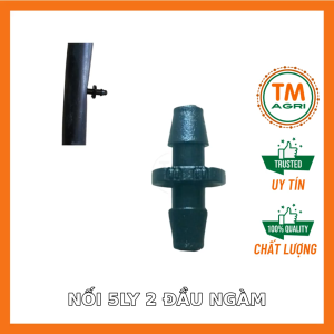 Bịch 100 cái Nối 5ly-2 đầu ngàm dùng làm khởi thuỷ 6ly hoặc kết nối ống LDPE 5x7mm
