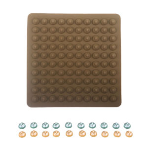 แม่พิมพ์ซิลิโคนลายจุด 100 ช่อง แม่พิมพ์ช็อกโกแลตชิป แม่พิมพ์ลูกอม DIY แม่พิมพ์พัฟเด็ก