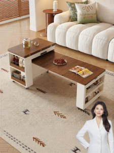 Pashaman | Rollable and Extendable Side Table Home use for small spaces