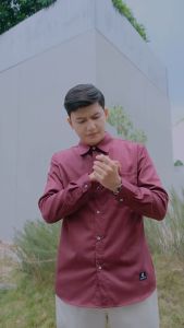 Elzaura - KZ03 Kemeja Pria Basic Polos Panjang Resmi Kantoran Men Shirt Long Sleeve Toyobo