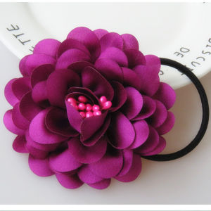 South Korea Sweet Hair Accessories Camellia Large Flower Hair Band Rose Hair Rope Tie Hair Ponytail Rubber Band Hair Rope
