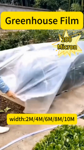 Plastic Greenhouse Film Transparent 15% UV 200 Micron Greenhouse Plastic For agriculture