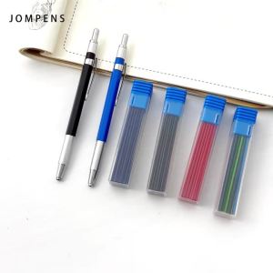 MROOFUL | Bộ Bút Chì Cơ Khí 2.0mm Với Ruột Chì Đen/màu Độ Cứng 2B Thân Kim Loại Dùng Cho Vẽ Tranh Phác Thảo Viết Trường Học Văn Phòng