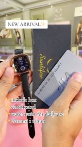 Sunlifex Jam Tangan Wanita 8009 Mode Klasik Kuarsa Santai Jam Tali Kulit Jam Tangan Cewek