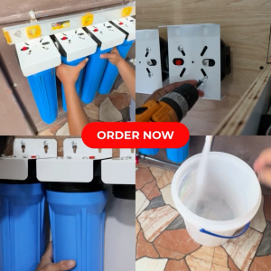Water Filter 4 Stages 20" Slim Type Premium City Water No Bypass Fittings Complete Set up
