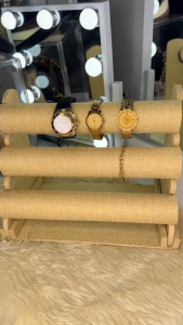 Jewelry Display Stand Bracelet Necklace Watch Holder Velvet Bracelet T-Bar Stand Organizer 1/3 Tier