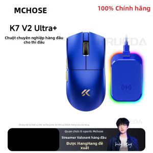 MCHOSE | Chuột Chơi Game Không Dây MCHOSE K7 V2 Ultra+ 8K Polling Rate Với Cảm Biến PAW3955 TI Tri Mode 50000DPI RGB Đế Sạc Từ Tính Dành Cho Esports PC