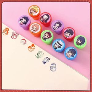Bandai | Demon Slayer: Kimetsu No Yaiba Stamps Party Favors Birthday Gifts Self-Inking Stamps Goodie Bag Stuffers Classroom Rewards