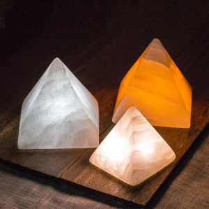 Pyramid Crystal Night Light Bedside Lamp Living Room Modern Simple Nordic Style Charging Induction Lamp Home Atmosphere Lighting