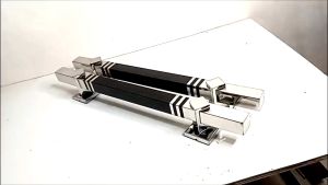 2 pcs handle + kunci Handle pintu rumah minimalis stainless steel 33cm 45cm 60cm gagang pintu tarikan pintu Kotak SPB murah