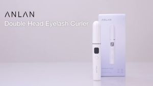 ANLAN Double Sided Electric Eyelash Curler PRO Rechargeable 65/75/85℃ Heated Eyelash Curling Pen Long-Lasting