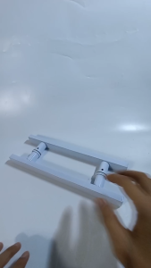 gagang tarikan pegangan handle pintu pilihan panjang 33cm 45cm dan 60cm bahan stainless model baut tembus full putih untuk pintu depan dan kamar set body kunci