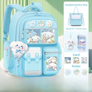 Kuromi Student Backpack Large Capacity Lightweight Spine Protection Female Version Elementary School Bag for Grades One to Six