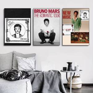 I Just Might B-Bruno Mars Poster for Modern Decor in Home Offices Bedrooms Living Rooms Kitchens Bathrooms.