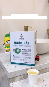 Nước Giặt Sinh Học Fuwa3e  Chính Hãng Can 3.5 Lít Hương Cam Hương Bạc Hà