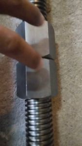 เกลียวแม่แรง1+หัวน็อต 1ตัว เกลียวแม่แรง เกลียวคางหมู เกลียวปากกา เกลียวเร่ง DIN975 ขนาด 3/4"-2.1/2"ยาว 1 เมตร เกลียวขวาและเกลียวซ้าย+หัวน็อต 1 ตัว