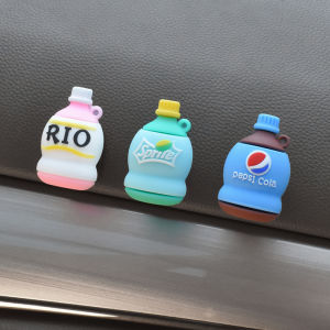 Car Seat Back Beverage Bottle Simulation Stick-On Hooks ABS Material for Front And Rear Seat Storage Beverage Holder Car Accessories