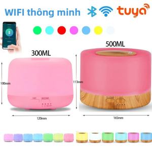 Máy Tạo Độ Ẩm Không Khí Wifi Tuya Smart 500ML Máy Khuếch Tán Tinh Dầu Không Dây Với Ứng Dụng Alexa Google Home Điều Khiển Máy Tạo Sương Mù Máy Khuếch Tán Nước Hoa Hương Liệu