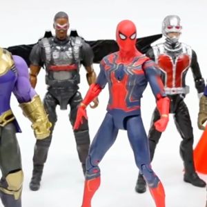 Legend Toys Station Captain America Hulk Ant Man Iron Man SpiderMan Black Panther Falcon Vision The Avengers Action Figure & Collectibles Movable Joints Decoration Toys LED light / Cake Topper Toys for boys