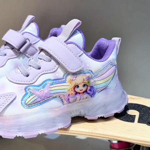 Future Seeds LED shoes for kids girls induction light up rubber shoes for kids baby shoes size 21-30