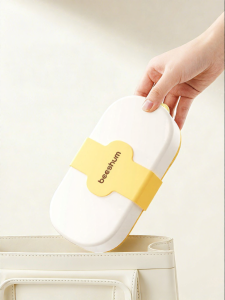 Beeshum | Suction Portable Silicone Baby Plate for Feeding