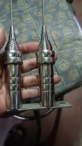 ANTENNA SLANT PYRAMID DOUBLE 31 INCHES LONG WITH RING PANGPORMA #57 STAINLESS 304