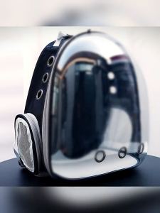 กระเป๋าสะพายสุนัขและแมว กระเป๋าแบบพกพา กระเป๋าอวกาศสัตว์เลี้ยงสะพายหลัง กระเป๋าใส่สัตว์ เลี้ยงทรงอวกาศ