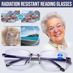 Smart Zoom Resistant Reading Glasses Anti Blue Light Presbyopia Glasses  Women Eyeglasses