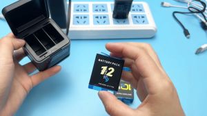 PALO 2000mAh AHDBT-901 Battery For GoPro Hero 12/11/10/9 with Storage Fast Charging LCD 3-slot Charger Action Camera Accessories