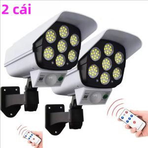 77LED Đèn Năng Lượng Mặt Trời Cảm Biến Chuyển Động Ngoài Trời Camera Giả Chống Nước Đèn Năng Lượng Mặt Trời Đèn Sân Vườn Với 3 Chế Độ Đèn Chiếu Sáng Ngoài Trời Trên Tường Phố