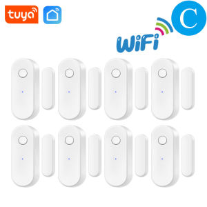 Tuya Smart WiFi Door Sensor Home Security Alarm Open / Close Window Detector APP Remote Control For Alexa Google
