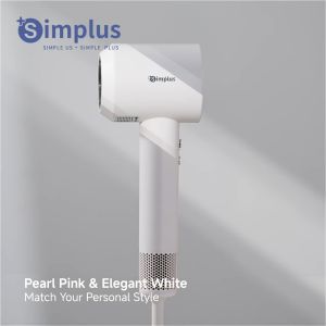 SimplusPink High Speed Hair Dryer 60s Fast-Dring Hair Blower 200 Million Negative Ions Hair Care Upgraded 6 Mode