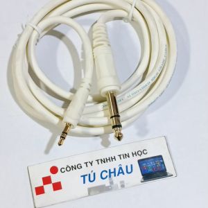 Cáp 3.5 ly ra 6 ly dài 1.8m / 3m (Chuẩn 6 ly STEREO - Cáp sử dụng được 2 chiều)