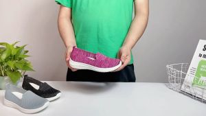 NEW Korean fashion slip on shoes for women casual rubber shoes for lady walking shoes Breathable flat shoes for women