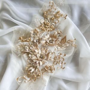 Phụ Kiện Trang Trí Quần Áo DIY 3D Hoa MESH Ren
