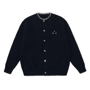 FPA | Retro Elegant Design Color-block Cabled Knit Sweater