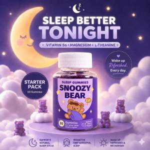 [STARTER PACK] Snoozy Bear Sleep Vitamin 20s Vegan Gummies
