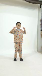Kiminori ALBI.CP Setelan Baju Tidur Anak Laki-Laki Lengan Pendek