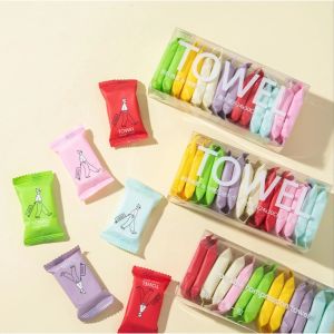 ผ้าขนหนูอัดเม็ด - ผ้าขนหนูขนาดเล็กแบบพกพาสำหรับเดินทาง แคมป์ปิ้ง ออกกำลังกาย และใช้ในชีวิตประจำวัน แห้งเร็ว ใช้แล้วทิ้ง