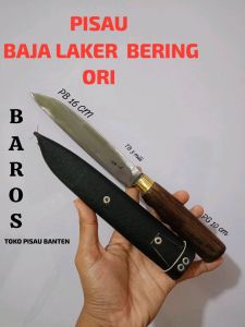 PISAU BELATI BANTEN BAJA BERING LAKER KAYU INGAS HITAM FREE SARUNG LOKAL DARI BAROS SERANG BANTEN
