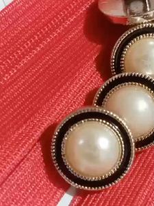 KANCING BAJU VINTAGE TIMBUL LIST HITAM 18MM DAN 21 MM ISI 12 PCS