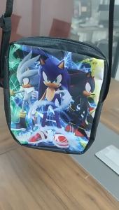 New Stitch Printed Casual Shoulder Bag Anime Peripl Primary School Student Shoulder Bag Cartoon Men and Women Students Crossbody Bag