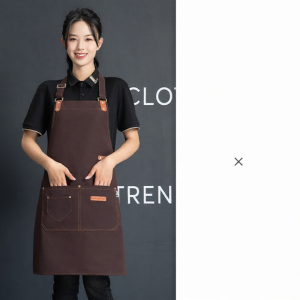 BAONIUNIU | Custom Logo Heavy Duty Apron for Cafe and Bakeries