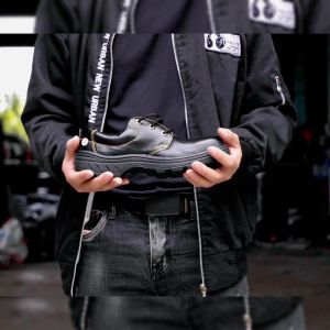 Giày bảo hộ lao động nam giày bảo hộ lao động ABC mũi thép đế thép chống đinh chống trơn trượt cách điện