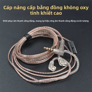 KZ | KZ Đồng Nguyên Chất Cao Cấp Dây Tai Nghe Cáp Nâng Cấp 120Cm Kim Loại Dây Tai Nghe Thay Thế Chính Hãng Cho EDX Pro ZS10 Pro X Tai Nghe