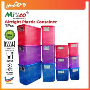 Airtight Plastic Container Square Rectangle Size Mitico Air Tight Plastic Container