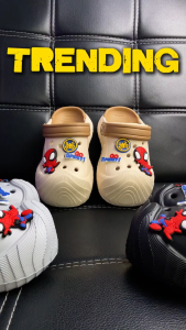 2025 childrens slippers Eva summer new Spider-Man boys outdoor anti-falling clogs