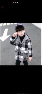 Áo dạ bé trai kiểu dáng Hàn Quốc