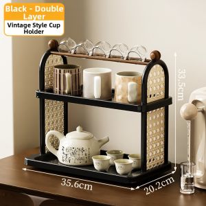Vintage Style Storage Rack Large Capacity Open