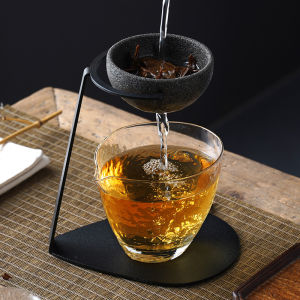 Bộ Lọc Trà Gốm Không Lỗ Phong Cách Nhật Bản Phụ Kiện Trà Gốm Dùng Tại Nhà Bộ Lọc Trà Đá Không Lỗ Chai Lọc Trà